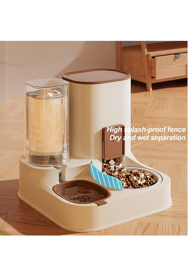 Gravity Pet Feeder and Waterer – 2-in-1 Automatic Ceramic Food and Water Dispenser with Detachable Storage, Ideal for Small Pets, Convenient Self-Refilling System for Food and Water, Pet Feeding Solution - Image 5