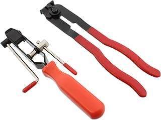 ABN ABN CV Joint Ear Clamp Banding Tool & Boot Crimp Pliers 2-Piece Kit 10mm Fuel, Cooling System, Vacuum Hose Clamping Set  - Image 1