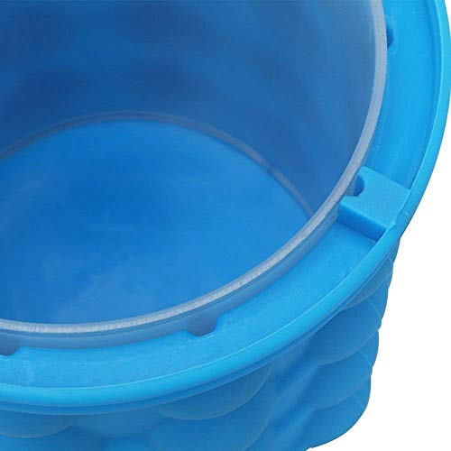 Homava Reusable Silicone ICE Cube Maker Cubes Ball Save Wine Gel Space Genie Bucket, 5.3 X 5.1 X 5.9 Inch, Blue - Image 4