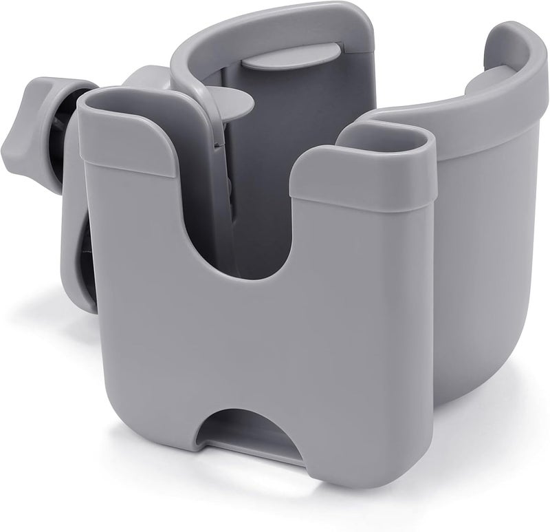 accmor Stroller Cup Holder with Phone Holder, Bike Cup Holder, Universal Cup Holder for Uppababy Nuna Doona Strollers, 2-in-1 Cup Holder for Walker, Wheelchair, Scooter - Image 1