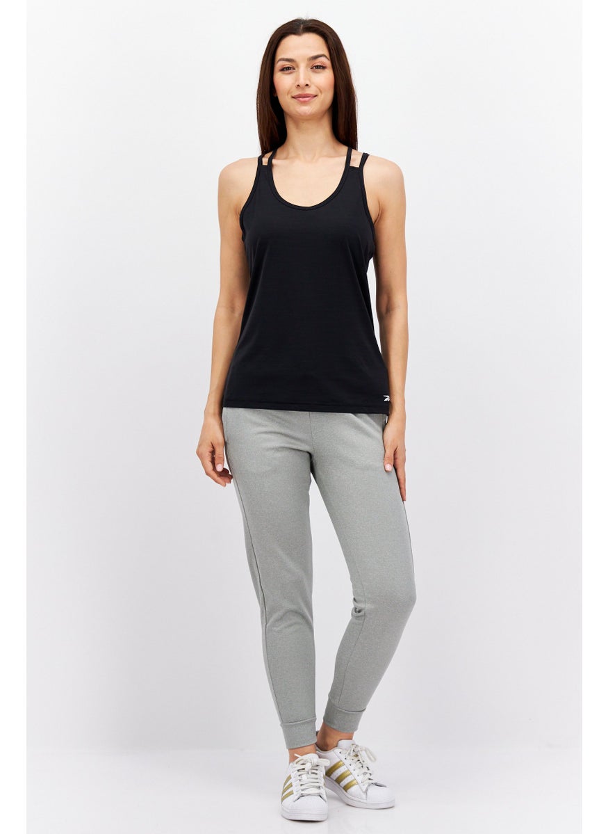 Reebok Women Sportswear Fit Sleeveless Training Top, Black  - Image 4
