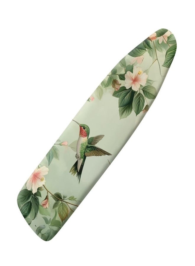 Vanideaoty Hummingbird Ironing Board Cover 15x54 Inch Floral Standard Ironing Board Cover with Elastic Edge and Hook and Loop Fasteners Scorch and Stain Resistant (No Pad) - Image 1