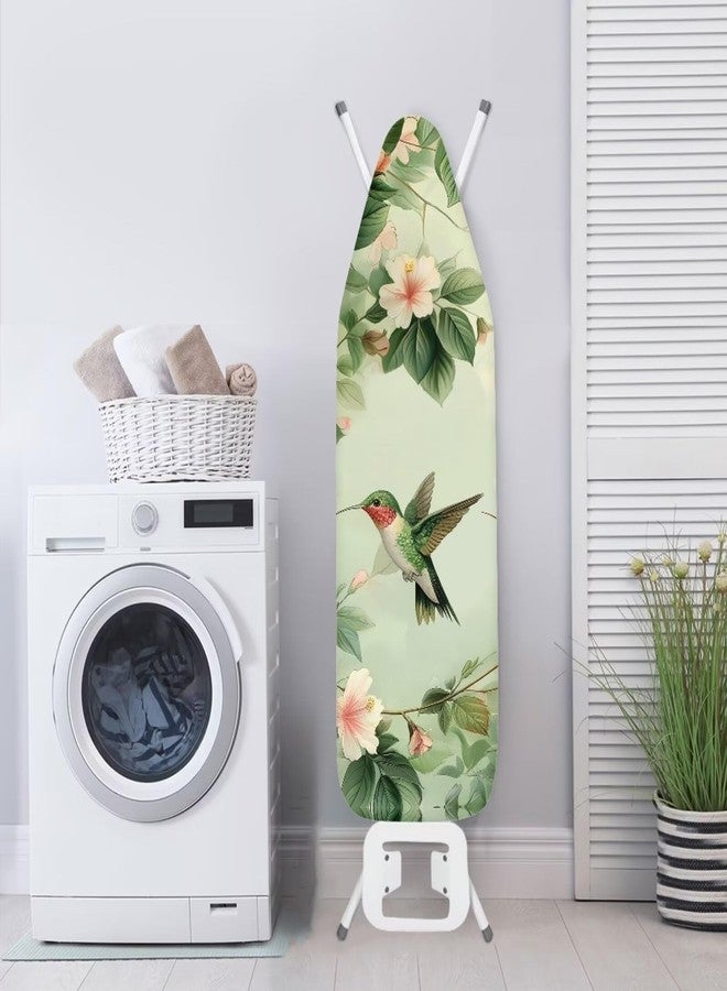 Vanideaoty Hummingbird Ironing Board Cover 15x54 Inch Floral Standard Ironing Board Cover with Elastic Edge and Hook and Loop Fasteners Scorch and Stain Resistant (No Pad) - Image 3
