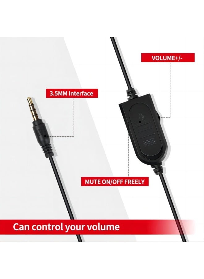 G2000 Mix Gaming Headset – 7.1 Surround Sound Wired Headphones with Microphone – Noise Isolation, Heavy Bass, Telescopic Design, LED Light – Compatible with PC, Laptop, FPS Games & More - Image 4