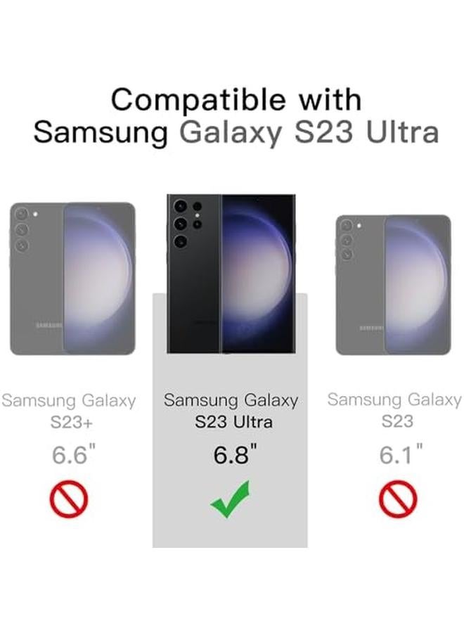 جي تيك حافظة رفيعة لهاتف سامسونج جالاكسي S23 ألترا 5G مقاس 6.8 بوصة من مادة TPU الناعمة وغطاء حماية رفيع مع لمسة نهائية غير لامعة ومضادة للصدمات باللون الأسود - Image 2