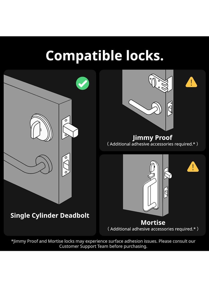 SwitchBot Switchbot Smart Lock Pro, Keyless Entry Door Lock, Smart Door Lock Front Door, Electronic Smart Deadbolt, Fits Your Existing Deadbolt in Minutes  - Image 2