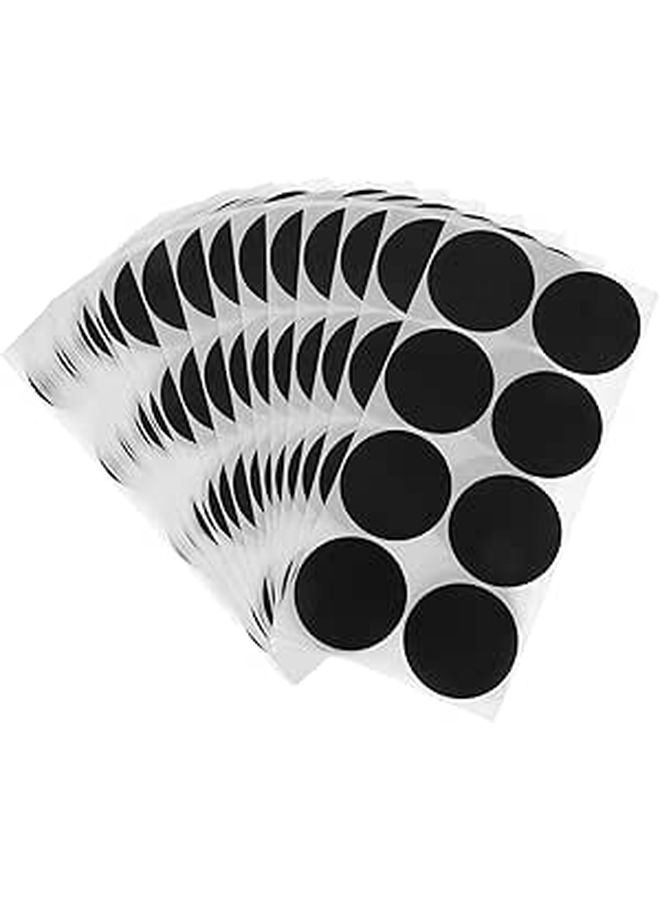 50mm Black Circle Stickers 400pcs Small Round Writable Dot Labels Self Adhesive Coding Stickers for Office Classroom Activity Organization - Image 1