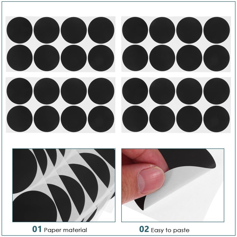 50mm Black Circle Stickers 400pcs Small Round Writable Dot Labels Self Adhesive Coding Stickers for Office Classroom Activity Organization - Image 4
