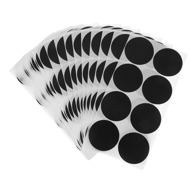 50mm Black Circle Stickers 400pcs Small Round Writable Dot Labels Self Adhesive Coding Stickers for Office Classroom Activity Organization - Image 2