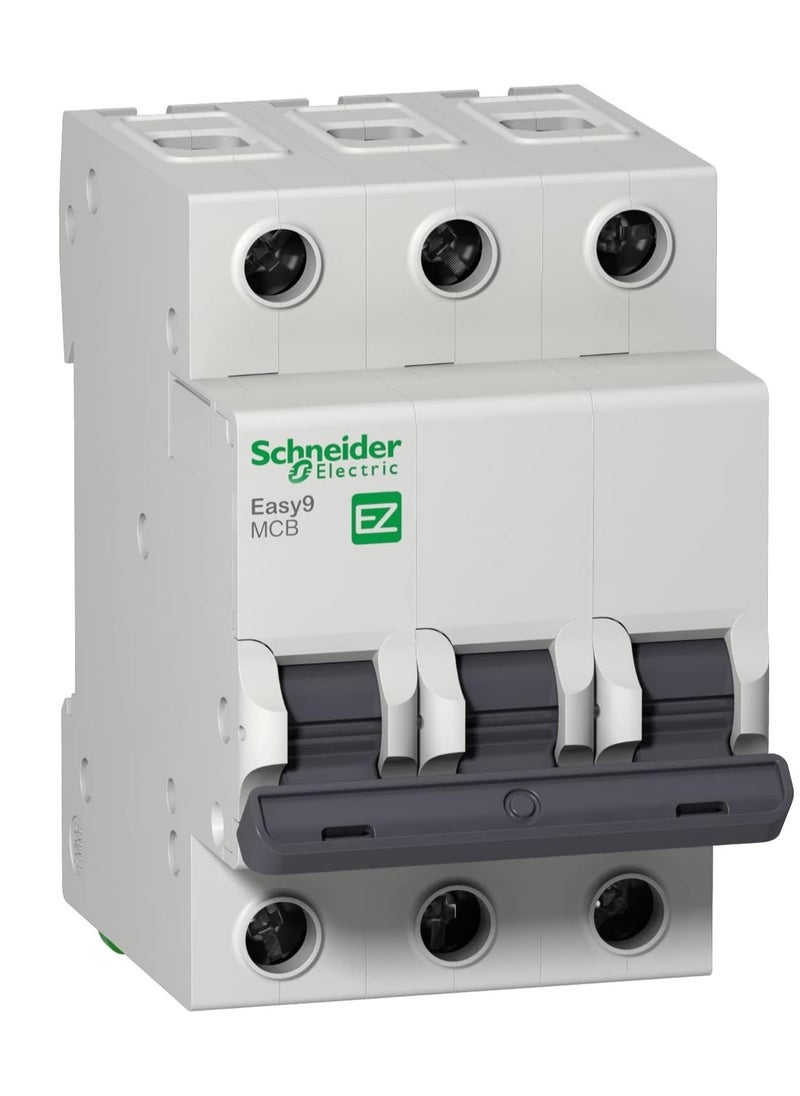 Schneider Electric - Schneider Electric Easy9 32A 3 Pole Grey Curve C Miniature Circuit Breaker, EZ9F51332 - Image 1