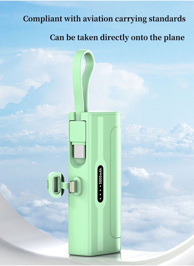 Arabest - 5000mah Mini Power Supply,20W Pd Fast Charging Portable Charger Battery Pack,Apple Android Compatible,Suitable for Business Trip/Travel/Outdoor Picnic(Pink) - Image 1