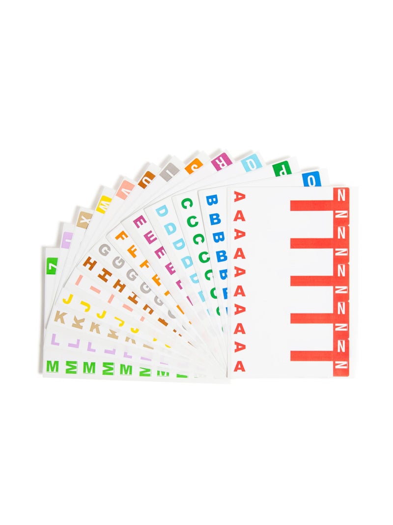 Smead AlphaZ NCC Color-Coded Name Label, A-Z, Label Sheet, Assorted Colors (67150) - Image 4