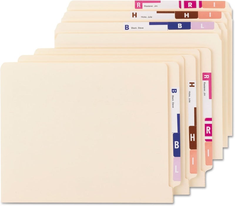 Smead AlphaZ NCC Color-Coded Name Label, A-Z, Label Sheet, Assorted Colors (67150) - Image 2