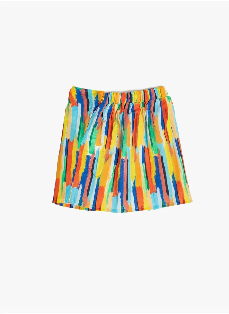 كوتون Striped Skirt