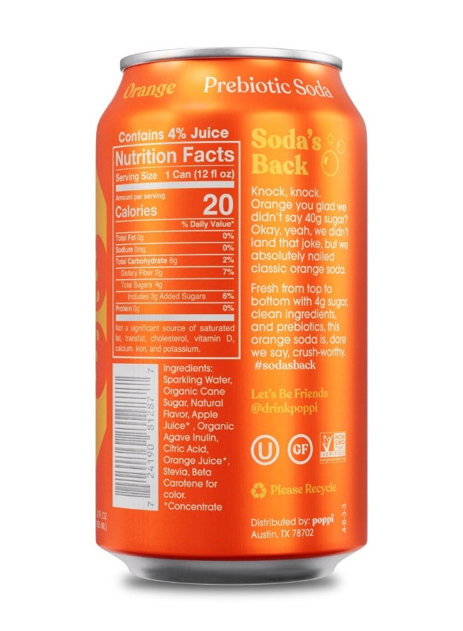 Poppi Orange Prebiotic Drink - Image 2