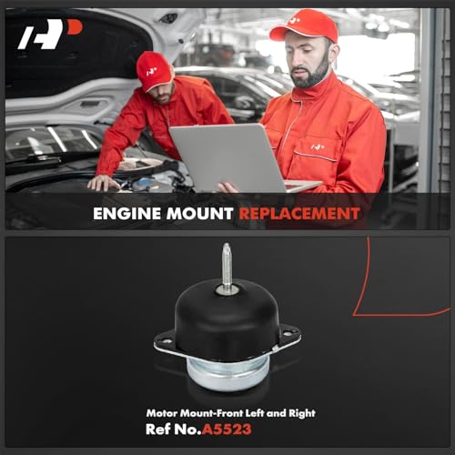 A-Premium 2PCS Front Left and Right Engine Motor Mount Set Compatible with Ford Mustang 2005-2019, 3.7L 4.0L 4.6L 5.2L, Replace# 6R3Z6038A, BR3Z6038B - Image 2