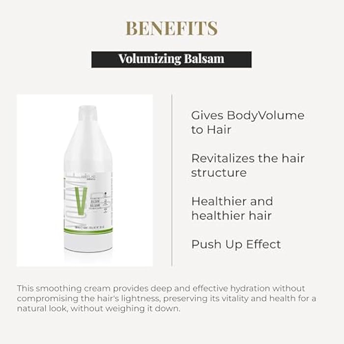 SALERM - Volume Conditioner - Volumizing Hair Lab - 1200 ml - with Caffeine and Amino Acids - for Fine and Limp Hair - Adds Body and Volume to Hair - Paraben-Free - Image 3