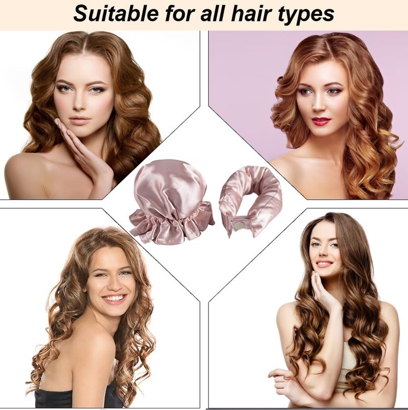 Nuangela Hair Rollers Set  6Pcs Satin Heatless Curling Rod Headband  Heatless Curls With Cap For All Hair Types  No Heat Curling Flexi Rod - Image 4