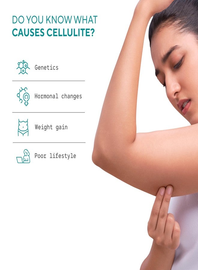 EQUALSTWO by Zydus Body Firming Cream, Anti-Cellulite Cream for Skin Tightening & Elasticity, Enriched with Vitamin C, Shea Butter, Logan Fruit, & Lotus Flower Extract, PH 5.5, Dermatologically Tested, 100ml - Image 4
