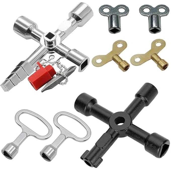 PACK OF 8 HEATER BLEED KEYS, VENTILATION KEYS FOR RADIATORS, SUITABLE FOR ALL TYPES OF GENERAL CABINETS - Image 2