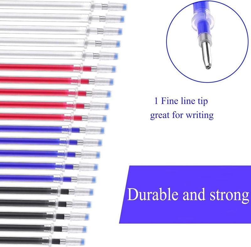 Aakriti Fabric Marker Pen Refill Heat Erasable Fabric Pens Heat Erasable Fabric Marking Pens for Tailors Sewing and Quilting Dressmaking Multicolor (Red, Blue, Black, White 20PCS) - Image 2