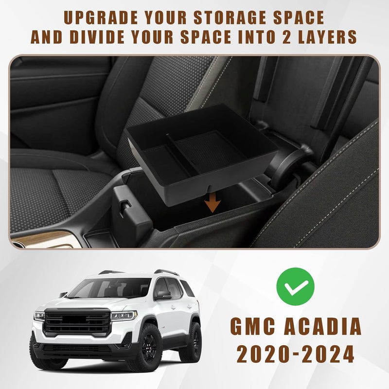 Muslogy Center Console Organizer for GMC Acadia 2017-2023 - Image 2