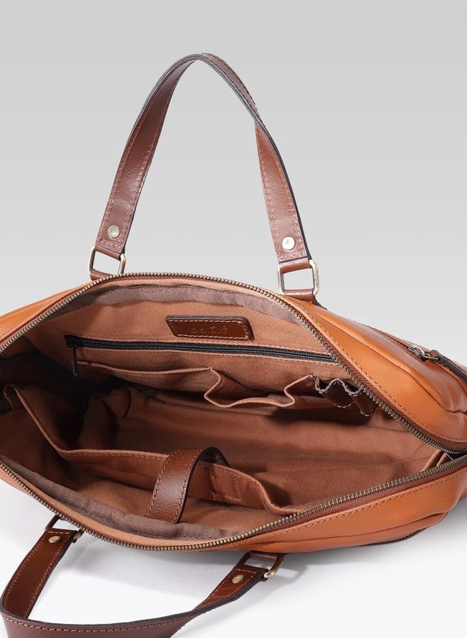 Celtic Premium Genuine Leather Business Messenger Laptop Bag - Image 5