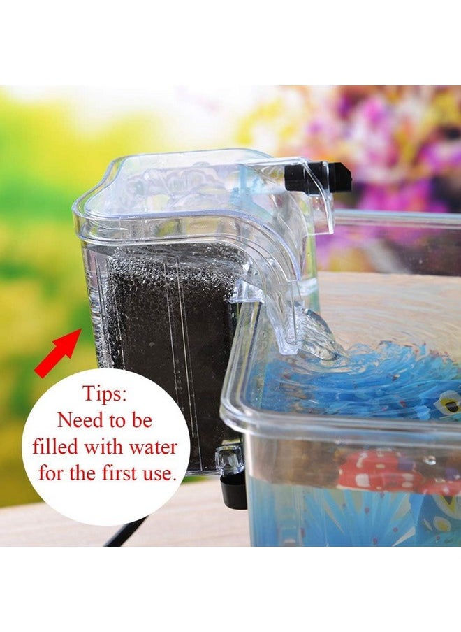 VAYINATO - VAYINATO Sobo Transparent Nano Aquarium Hang On Back Filter Wp - 206H With Surface Skimmer | 3 Watts | 250 L/H - Image 1
