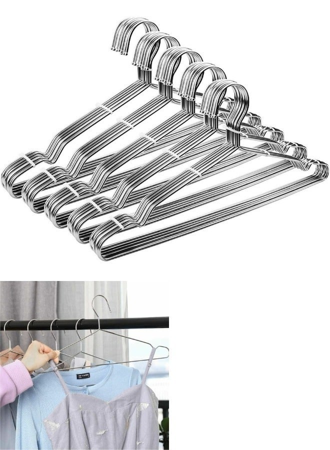 20pcs Heavy Duty Stainless Steel Hangers 40*25cm - Image 1