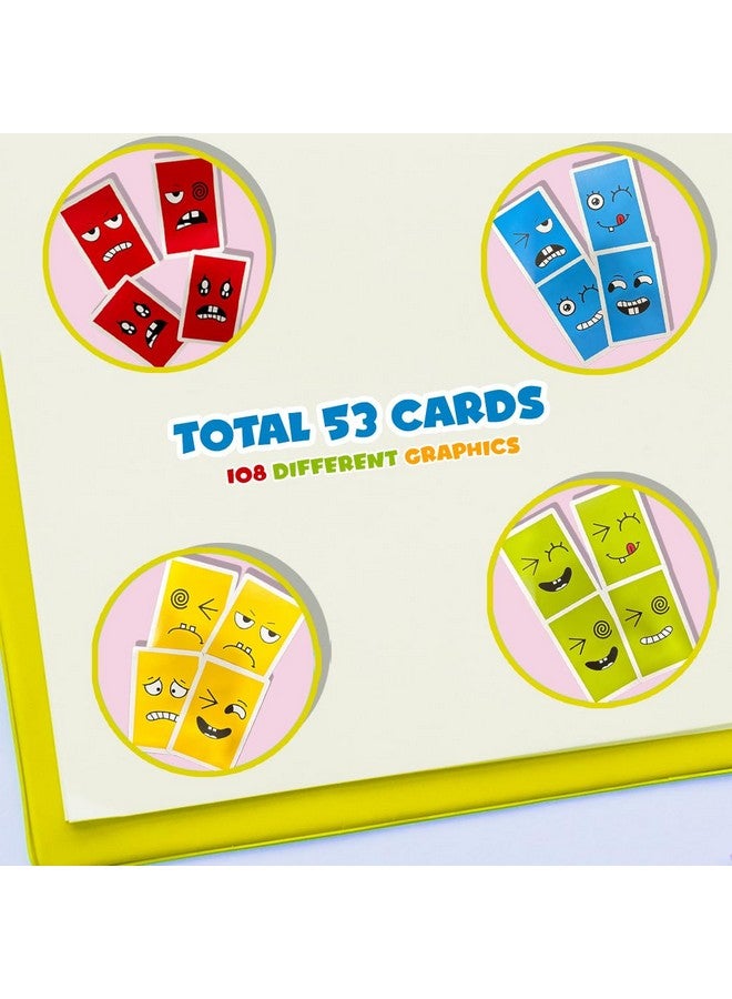 Wembley Smiley Face Emoji Cube Set Face Change Game for Kids Educational Emotion Change Blocks Face Expression Changing Puzzle Toy for Kids Age 3 4 5 6+ & Up - Image 4