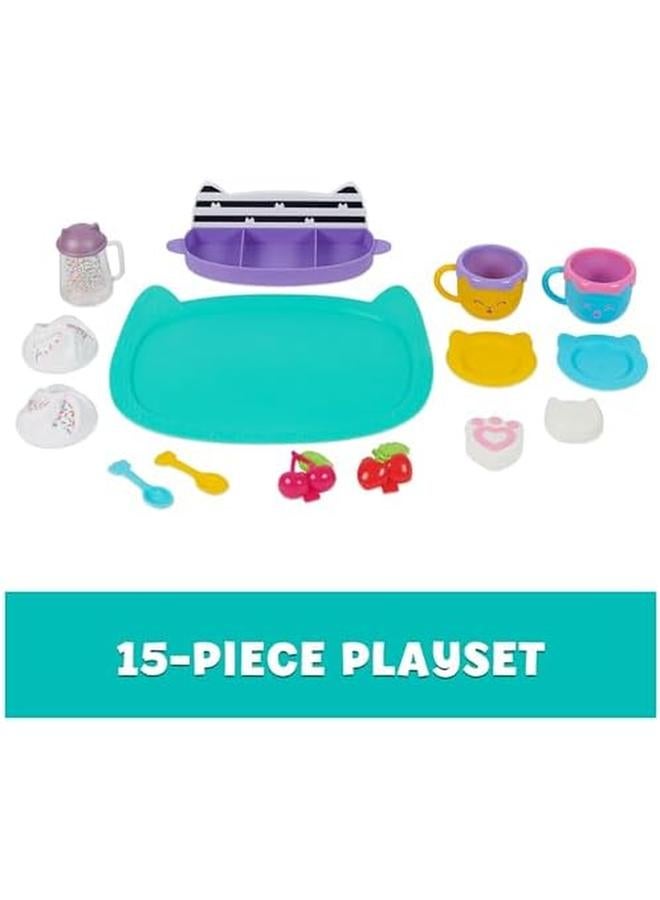 Gabby's Dollhouse Sprinkle Party Sweet Treat Set Pretend Play Kitchen Hot Cocoa Party Set With Fruit And Sprinkles Kids Toys For Girls And Boys 3 Plus - Image 2