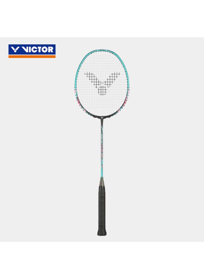 Victor Victor Badminton Racket, Single Racket, For Men And Women Beginners, Lightweight, High-power Offensive Racket, Upgraded Iron Hammer Tk-hmr Pro, Turquoise Green  - Image 2