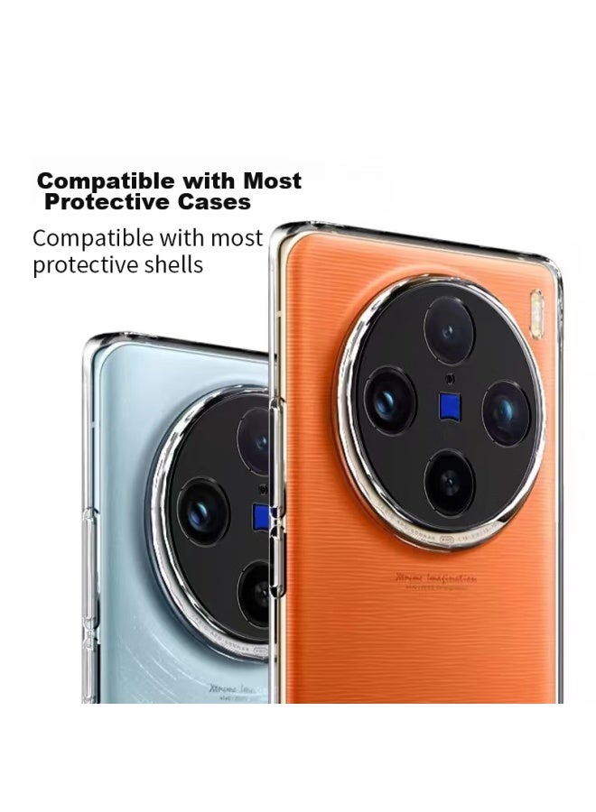 Maikuqi Compatible With Vivo X100 Pro Lens Protector, Rear Camera Tempered Glass Film, High-definition Protective Film, 2-pack - Image 2