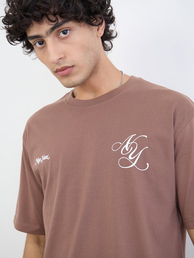 Styli Men Graphic Print Oversized Jersey T-Shirt - Image 4