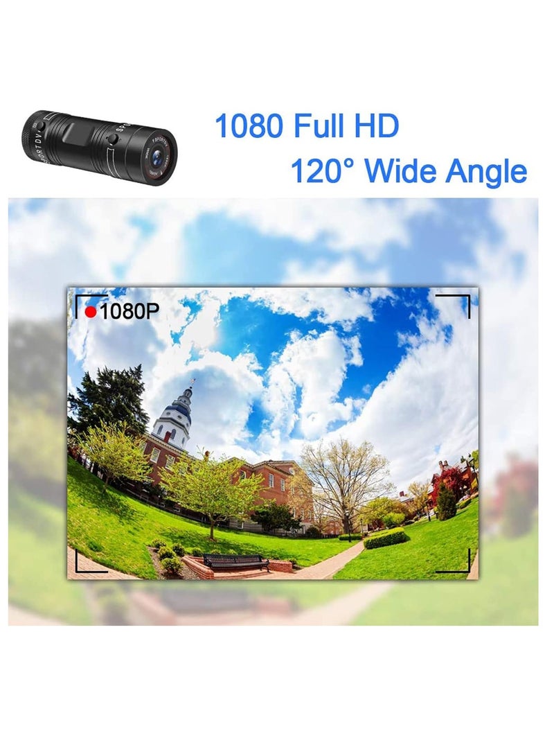 Bicycle Helmet Camera 1080P HD Sports Camera Mountain Motorcycle Waterproof Mini DV Camera F9 120°A+ Motorcycle Wide Angle Car Video Recorder (0G) - Image 5