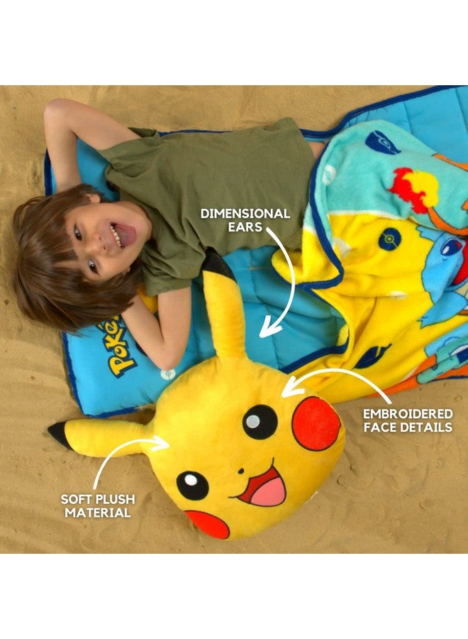 Franco Pokemon Pikachu Anime Kids Bedding Super Soft Plush Cuddle Pillow Buddy, One Size, By Franco - Image 4