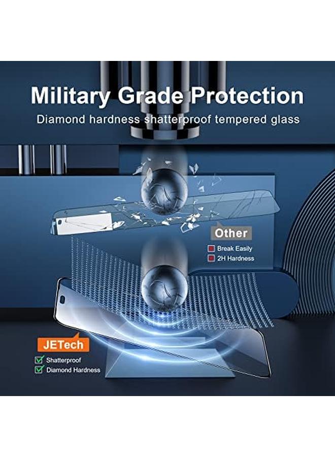 Jetech Shatterproof Screen Protector For Iphone 11 Iphone Xr 6.1 Inch Full Coverage Military Grade Diamond Hard Tempered Glass Film With Easy Installation Tool 2 Pack - Image 2