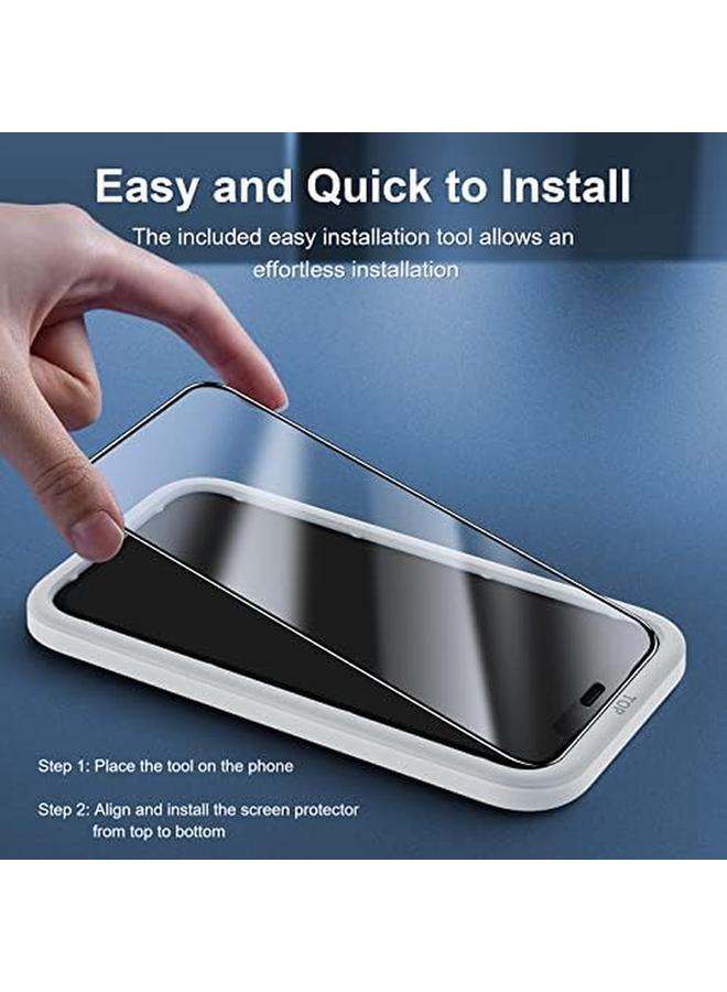 Jetech Shatterproof Screen Protector For Iphone 11 Iphone Xr 6.1 Inch Full Coverage Military Grade Diamond Hard Tempered Glass Film With Easy Installation Tool 2 Pack - Image 5