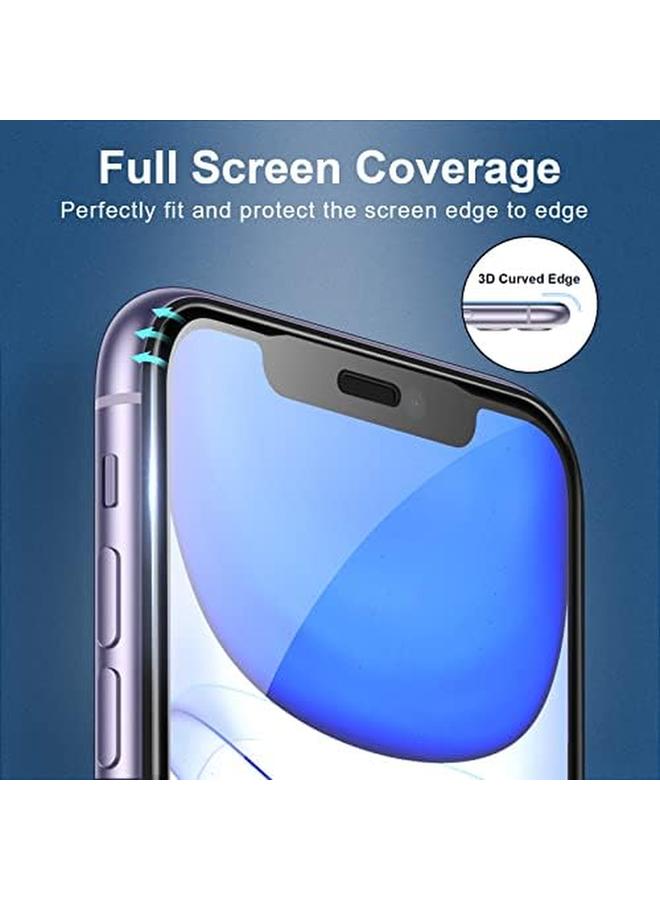Jetech Shatterproof Screen Protector For Iphone 11 Iphone Xr 6.1 Inch Full Coverage Military Grade Diamond Hard Tempered Glass Film With Easy Installation Tool 2 Pack - Image 3