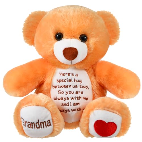 Liliful Sympathy Bears for Boys and Girls Loss of Grandma Memorial Bear Grief Stuffed Animals Grandma Remembrance Gift Bereavement Gifts Grieving Plush Toy for Condolences Memorial Loss of Loved - Image 1