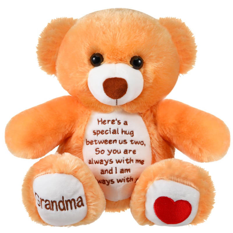 Liliful Sympathy Bears for Boys and Girls Loss of Grandma Memorial Bear Grief Stuffed Animals Grandma Remembrance Gift Bereavement Gifts Grieving Plush Toy for Condolences Memorial Loss of Loved - Image 2