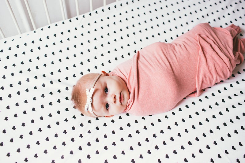 Copper Pearl Baby Swaddle Blanket - Premium Knit Baby Blanket, Large Soft Stretchy Receiving Blankets for Baby Girl, Swaddles for Newborn, Infant, and Toddler (Darling) - Image 5