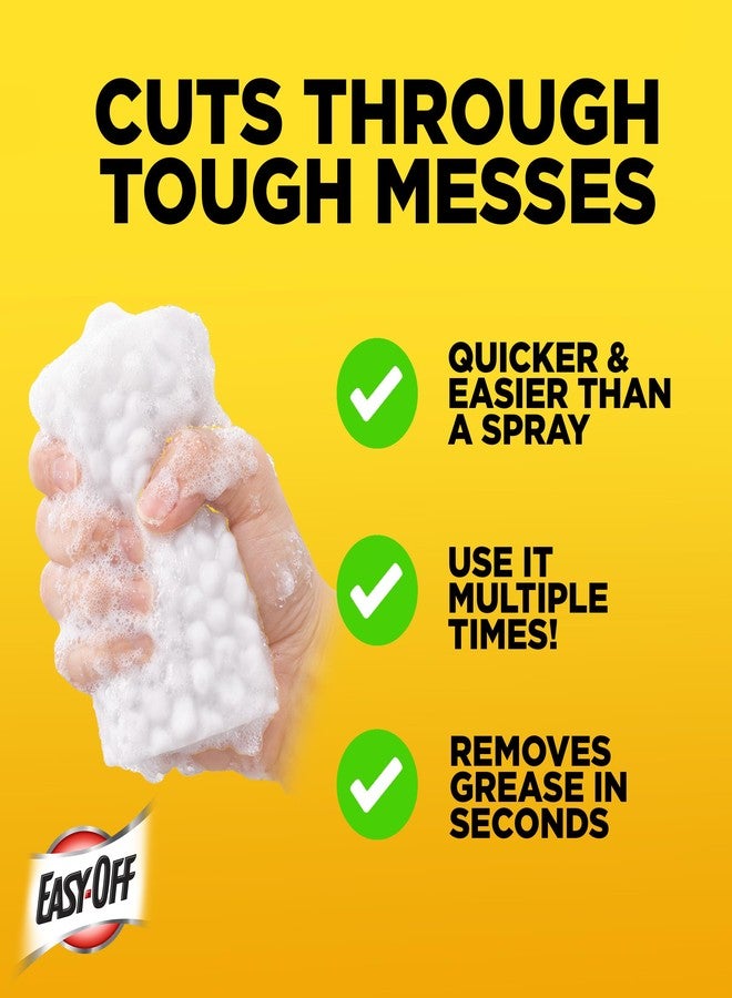 Easy Off Easy‑Off Heavy Duty 2‑in‑1 Ultra Thick Eraser & Degreasing Formula, 3 Multi‑Use Cleaning Pads — Cuts Through Tough Grease & Grime in Seconds - Image 4
