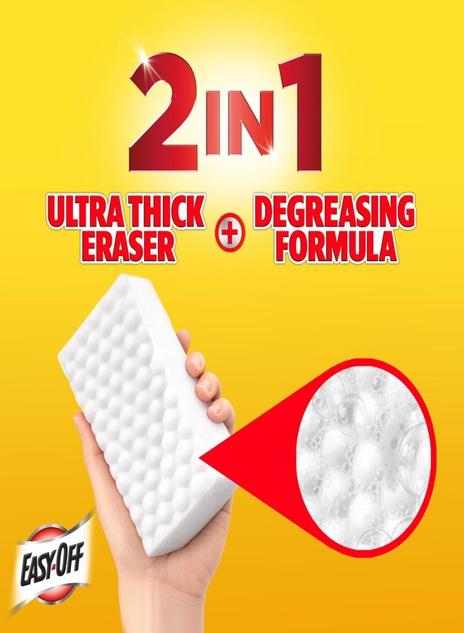 Easy Off Easy‑Off Heavy Duty 2‑in‑1 Ultra Thick Eraser & Degreasing Formula, 3 Multi‑Use Cleaning Pads — Cuts Through Tough Grease & Grime in Seconds - Image 2