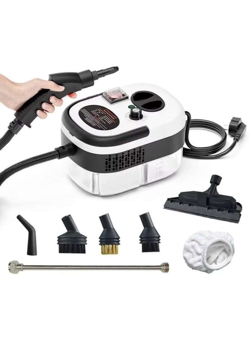 2500W High Temperature and Pressure Portable Steam Cleaner for Home & Car, White - Image 1