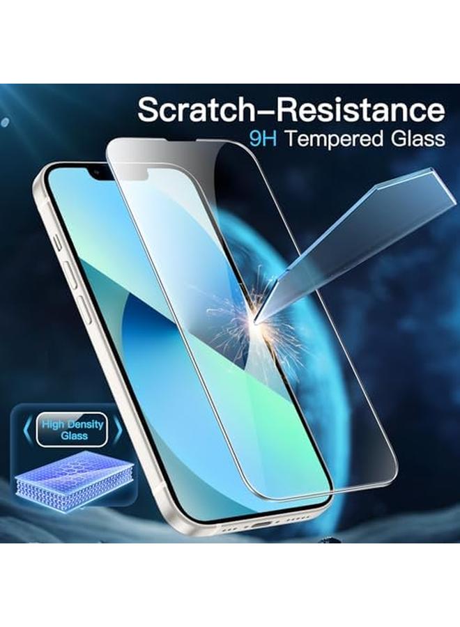 جي تيك جراب مغناطيسي 3 في 1 لهاتف Iphone 13 مقاس 6.1 بوصة مع قطعتين من واقيات الشاشة الزجاجية المقواة المتوافقة مع غطاء الهاتف المقاوم للصدمات من Magsafe شفاف - Image 5