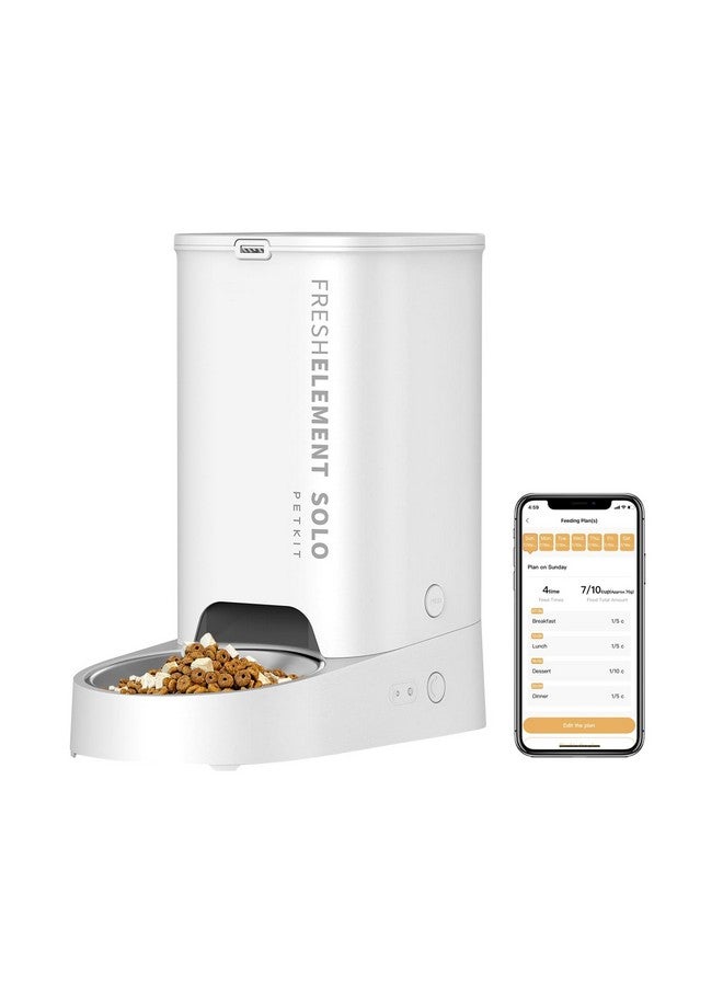PETKIT Automatic Pet Feeder, 3L Wifi Cat Dog Feeder, Schedule Feeding Pet Food Dispenser For Cats And Dogs With 304 Stainless Steel Feeding Bowl, Up To 10 Meals Per Day, Usb Cable/App Control - Image 1