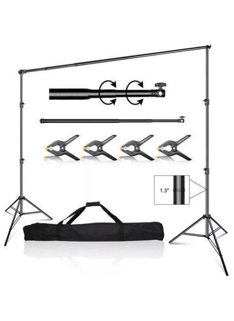 GenPro - Studio Backdrop Stand with 360° Rotation - Image 1