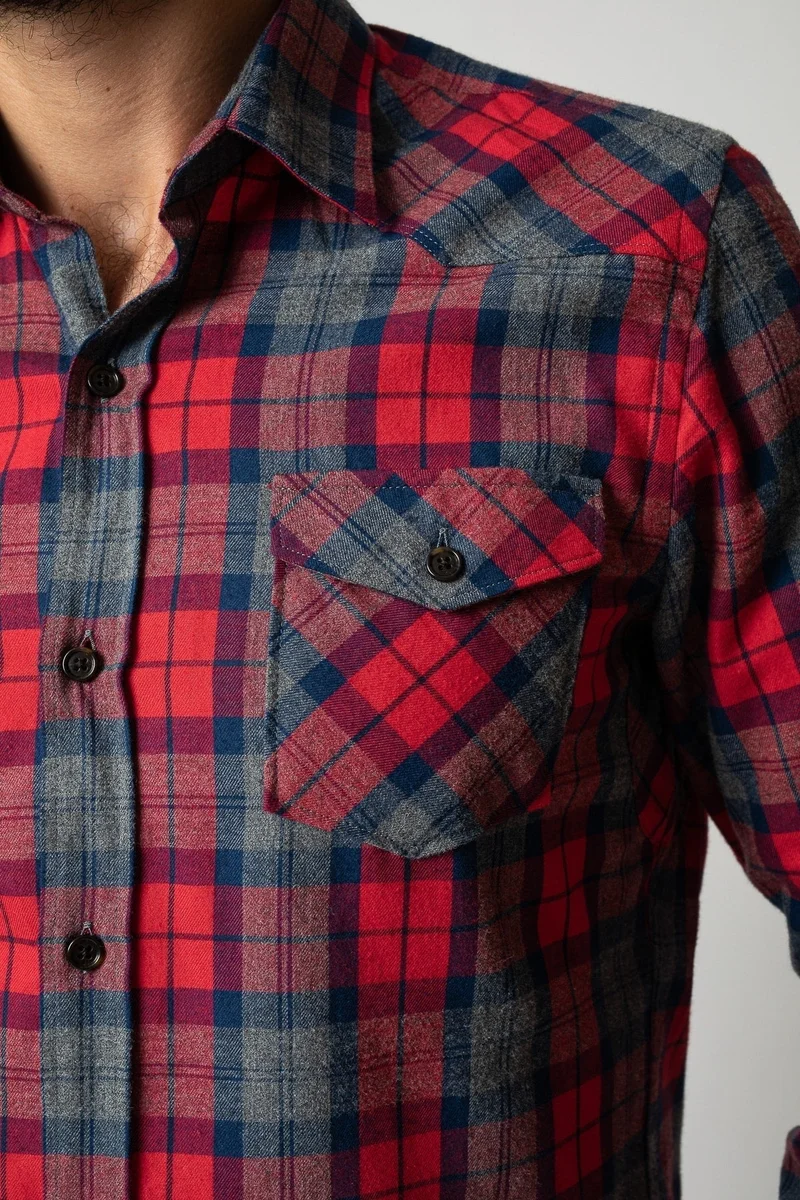 Jaqk Spirit Pio - Red Checkered Shirt
