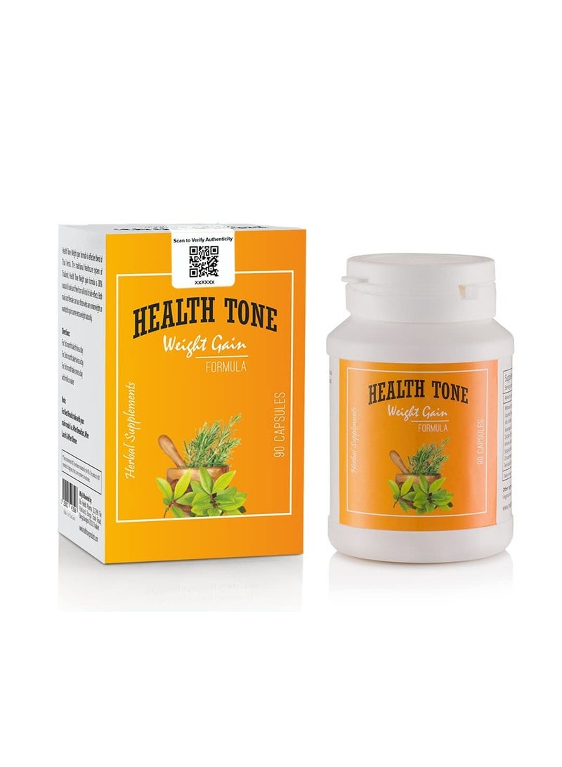 Health Tone Herbal Weight Gain Capsule 90 Capsules - Image 1